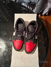 Nike Air Jordan 1 Low - red/black/white taglia 44