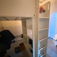 Letto a soppalco piu guardaroba