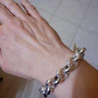 Bracciale ad anellini in alluminio