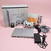 Sony Playstation 2 slim silver cib