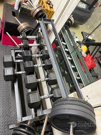 Rastrelliera palestra porta manubri