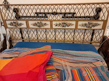 Testata letto Matrimoniale ferro battuto e ceramic