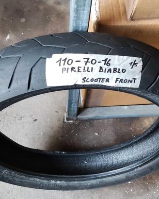 gomma anteriore pirelli diablo scooter 110 70 16