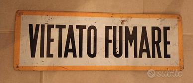 Cartello vietato fumare