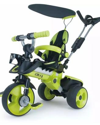 TRICICLO EVOLUTIVO CITY TRIKE VERDE INJUSA 3263