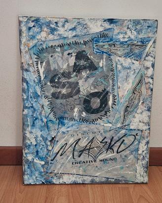 quadro contemporaneo a più tecniche 