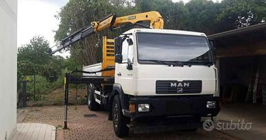 Camion MAN LE 18.280 con gru e ribaltabile