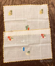 2 Tovagliette Misto Lino azienda Graziano (Biella)