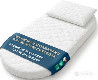 Materassino carrozzina con cuscino. NUOVO