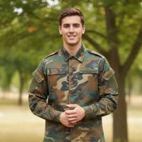 Giacca effetto mimetizzato vegetale, nuova 