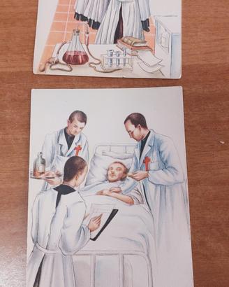 due cartoline illustrate militari