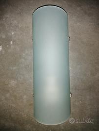 8 Applique 26x9,5cm con vetro opaco 