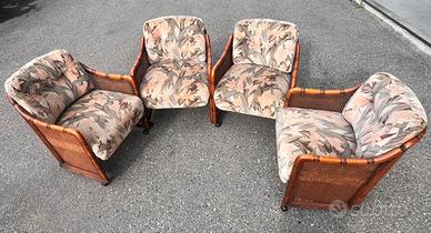 Poltroncine salotto legno