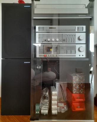 Stereo PIONEER anni '80 completo di mobile