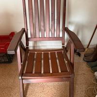 Sedia in legno pieghevole
