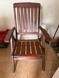 Sedia in legno pieghevole