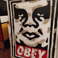 quadro su cartone Obey 