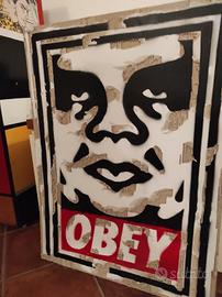 quadro su cartone Obey 