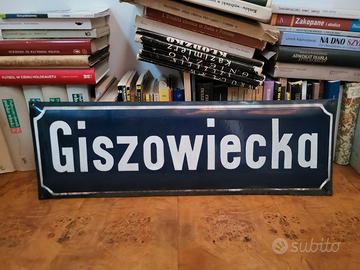 Insegna smaltata via polacca