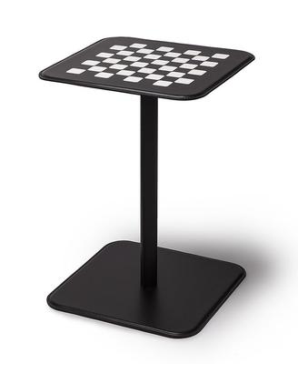 Tavolino Chess a Scacchiera in Cuoio