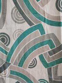 tessuto tenda design '70 optical geometrico