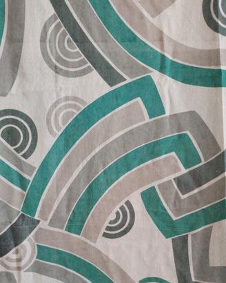 tessuto tenda design '70 optical geometrico
