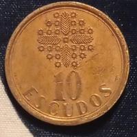 Moneta da 10 Escudos 1988 Portogallo
