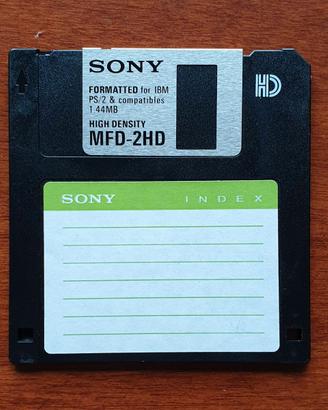 Confezione da 10 Floppy disk 3,5" Sony 1,44Mb HD