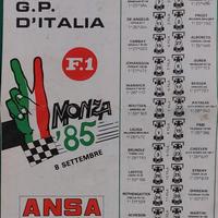 Griglia di partenza 56° Gran Premio D'Italia