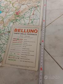 cartina Belluno epoca 