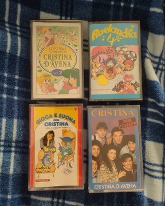 lotto musicassette di Cristina D' Avena 