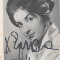 MINA - Cartolina originale della RCA autografata