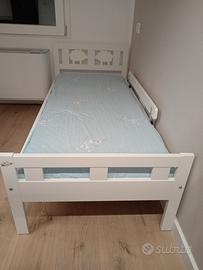 letto IKEA kritter bianco 70x160 con base a doghe