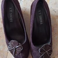 Scarpe classiche X.Y SHOES n.37  viola scamosciate