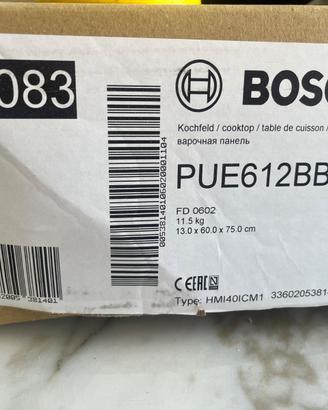Piano cottura a induzione Bosh PUE612BB1J bianco