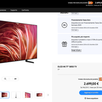 OLED 4K 77" S85D TV nuova imballata garanzia 2 ann