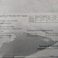 Siemens Panel PC 677B 15" Touch 6AV7872