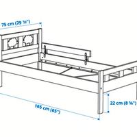 due lettini Ikea bianchi