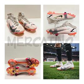 SCARPE CALCIO MERCURIAL BIANCHE/ROSA CON SCRITTE 4