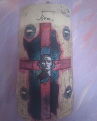 tegola sarda dipinta a mano