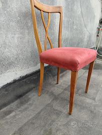 sedie legno e alcantara