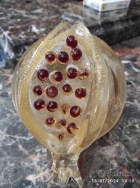 melograno in vetro di Murano 
