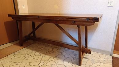 Tavolo fratino in legno masello richiudibile