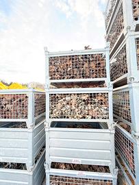 Cassoni zincati in rete e lamiera zincata