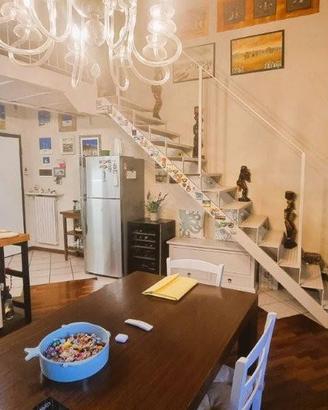 Originale appartamento con soppalco e box. €.108mi