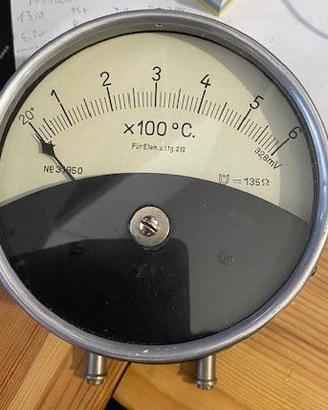 Indicatore Elettrico per Termocopia vintage
