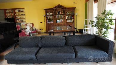 Divano B&B Italia 3 posti sfoderabile grigio scuro