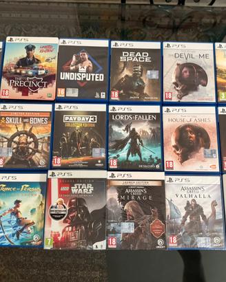 Lotto 18 titoli PS5 Playstation5