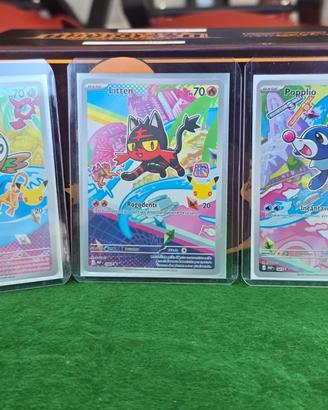 Primi Compagni Pokemon Alola Rowlet Litten Popplio