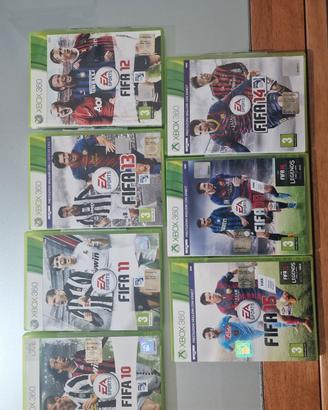 collezione giochi fifa xbox 360